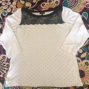 The Limited black and white sweater 🖤